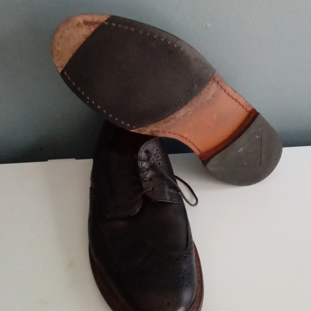 Mens Classic Wingtip Brogue Leather Dress Shoes Lace Up Oxford‎ Formal